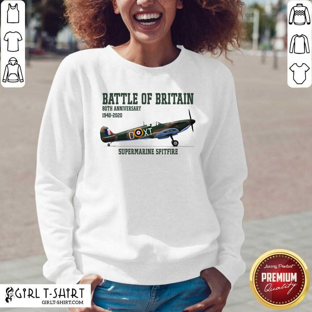 Cool Battle Of Britain 80th Anniversary 1940 2020 Supermarine Spitfire Shirt - Image 3