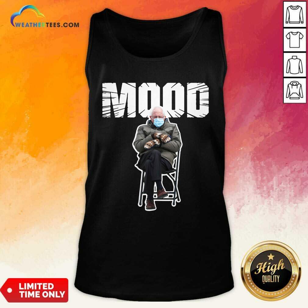 Cool Bernie Sanders Gloves Mittens Bad Mood 2021 Shirt - Image 3