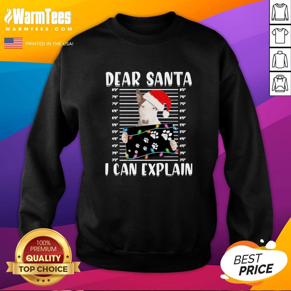 Cool Bull Terrier Dear Santa I Can Explain Christmas Sweater Shirt - Image 4