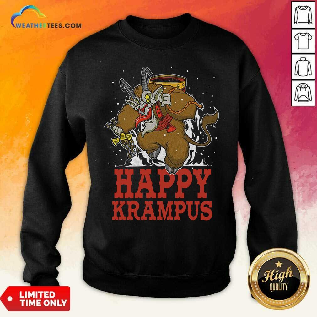 Cool Happy Krampus Merry Christmas Shirt - Image 4