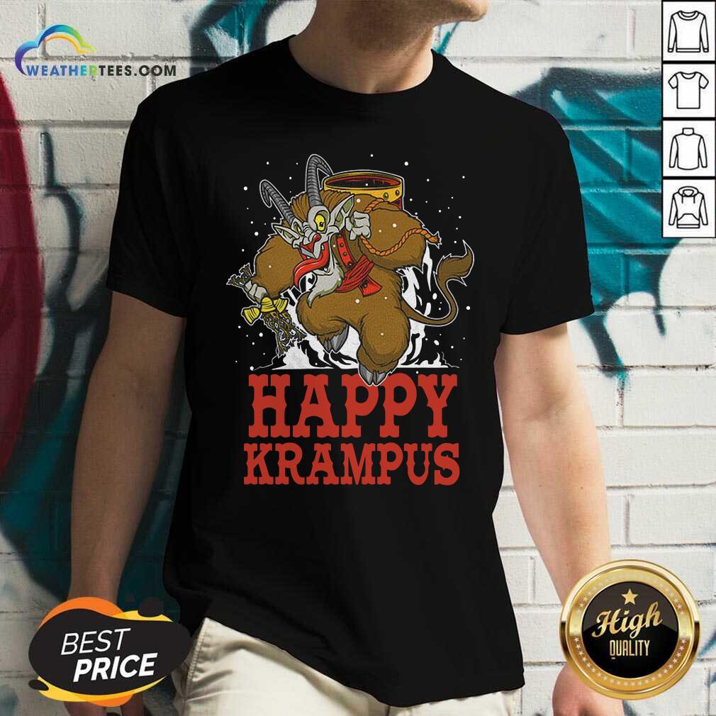 Cool Happy Krampus Merry Christmas Shirt - Image 2
