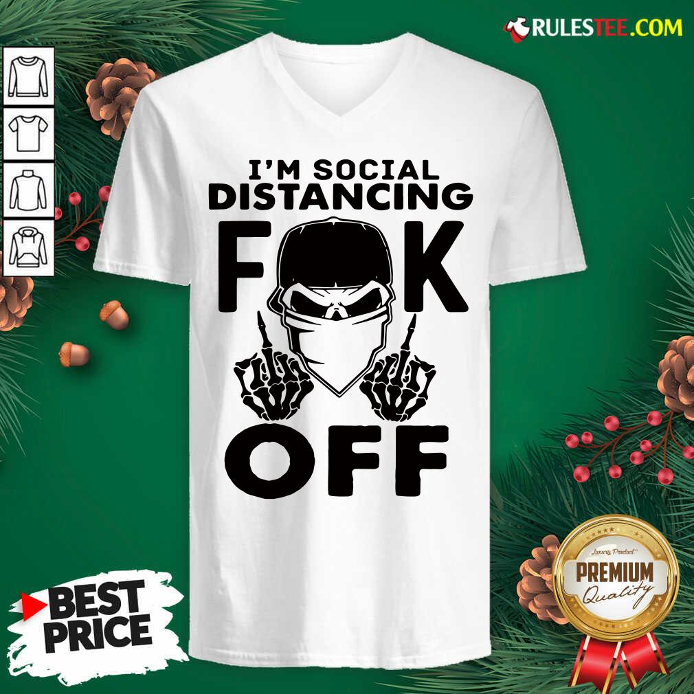 Cool Im Social Distancing Fuck Off Shirt - Image 3