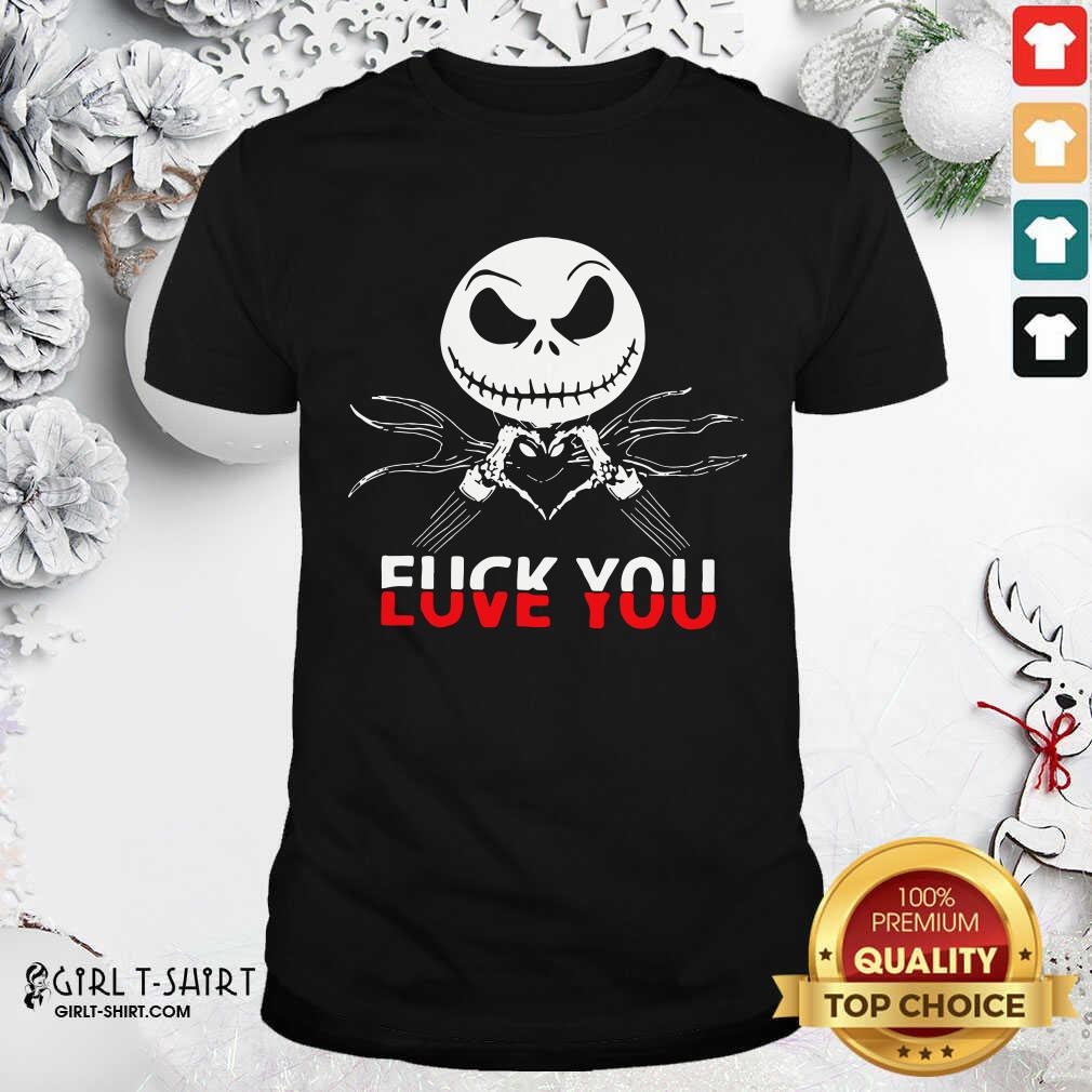 Cool Jack Skeleton Fuck You Shirt