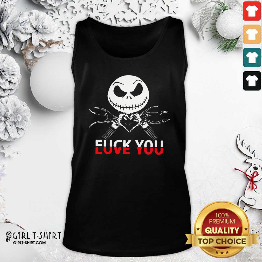 Cool Jack Skeleton Fuck You Shirt - Image 3