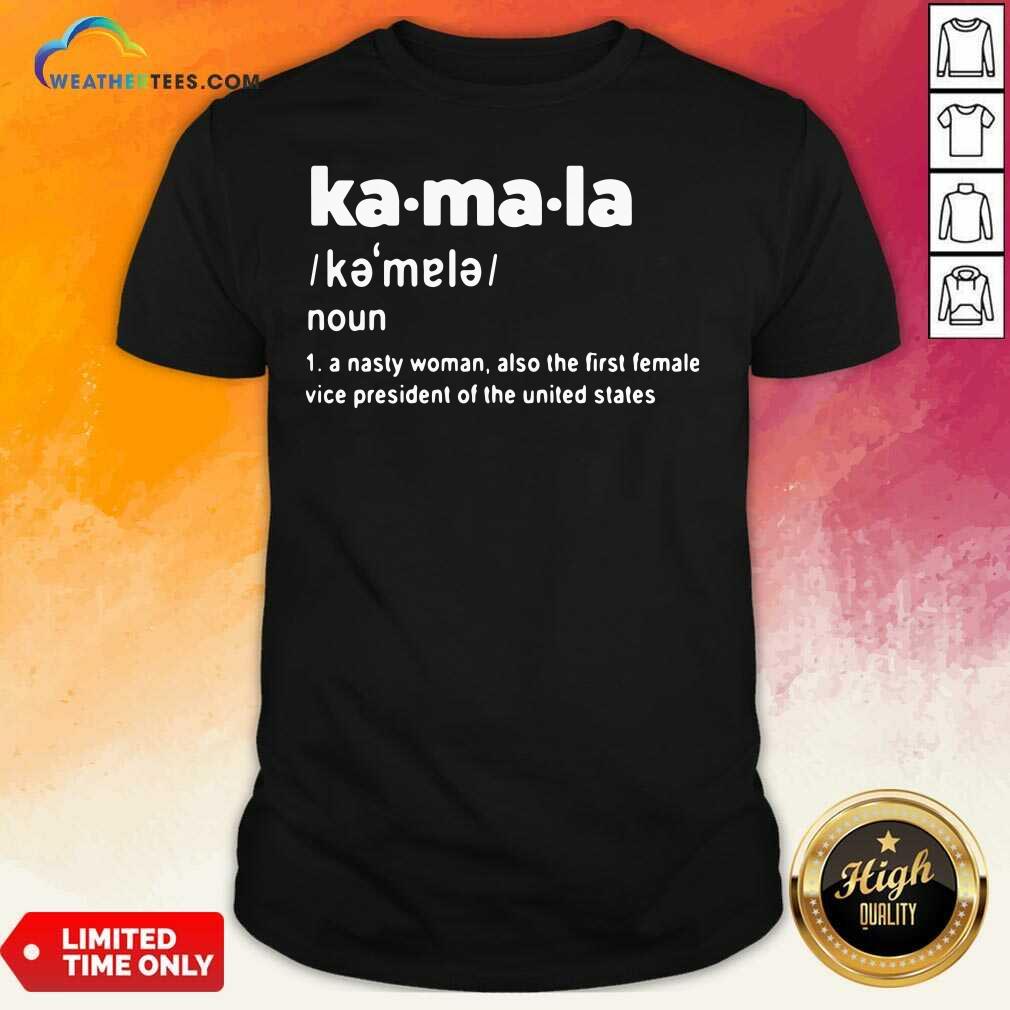 Cool Kamala Harris First Female Vice President Of The United States Shirt