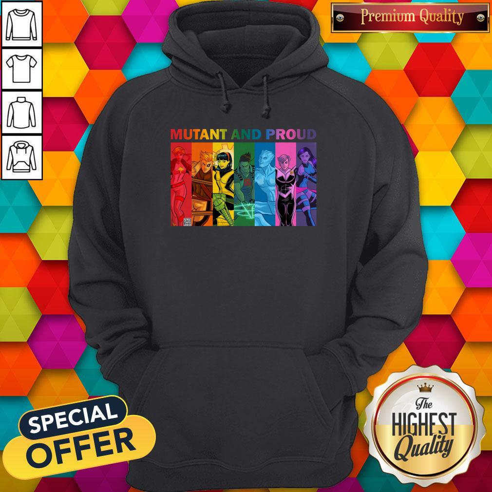 Cool Lgbt Mutant And Proud Pin On Xmen Shirt - Image 5