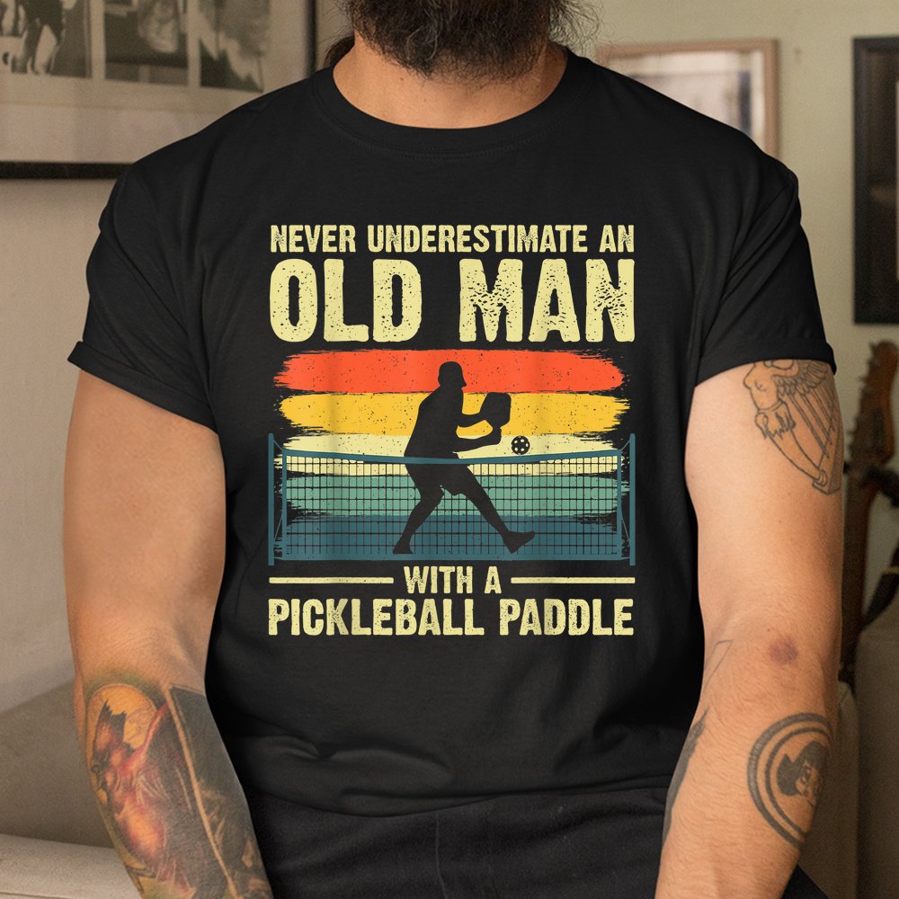 Cool Pickleball Grandpa Pickleball Player Shirt - Image 3