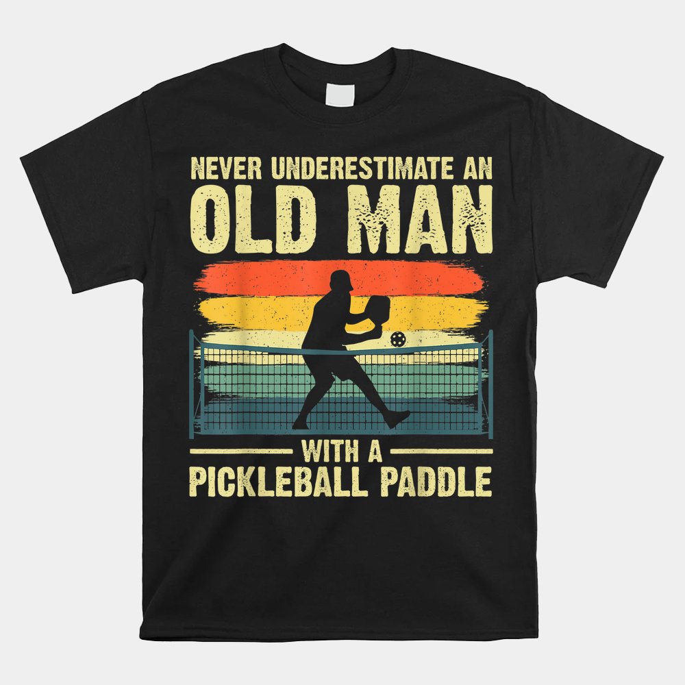 Cool Pickleball Grandpa Pickleball Player Shirt - Image 5