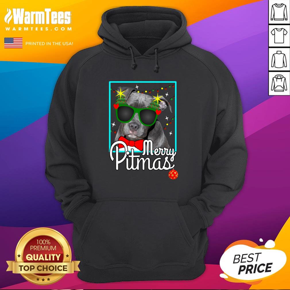 Cool Pitbull Merry Pitmas Shirt - Image 5