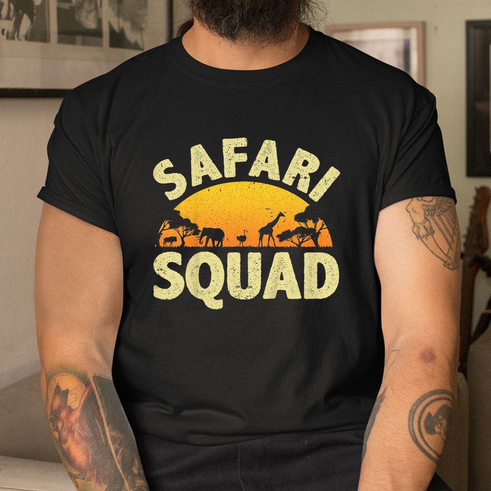 Cool Safari Squad Zoo Animal African Jungle Shirt - Image 3