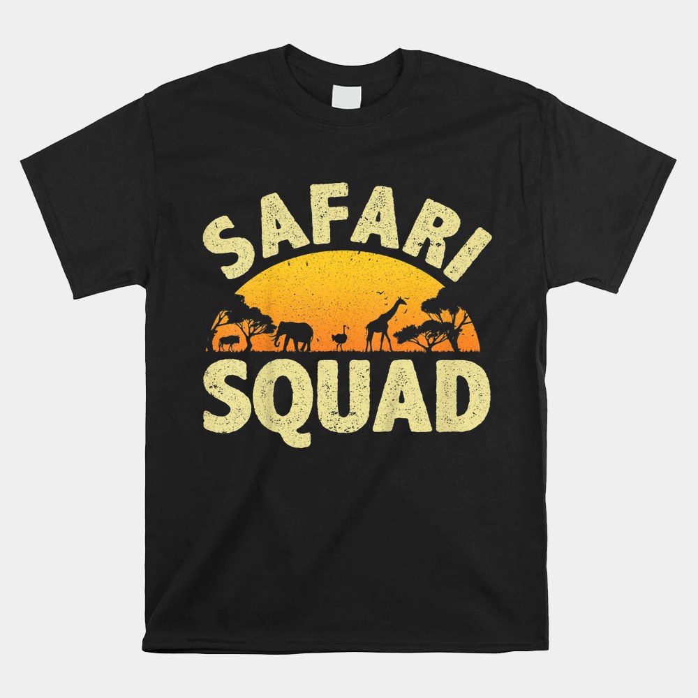 Cool Safari Squad Zoo Animal African Jungle Shirt - Image 5