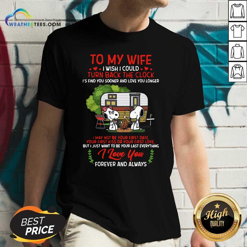 Cool Snoopy And Girlfriend To My Wife Turn Back The Clock I Love You Valentines Day Shirt - Image 3