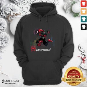 Alternative view of Cool Spider Man Miles Morales Was Up Danger Shirt