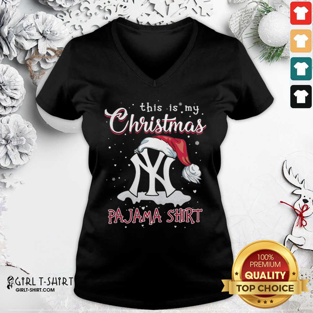 Cool This is My Christmas Pajama New York Yankees Shirt - Image 2