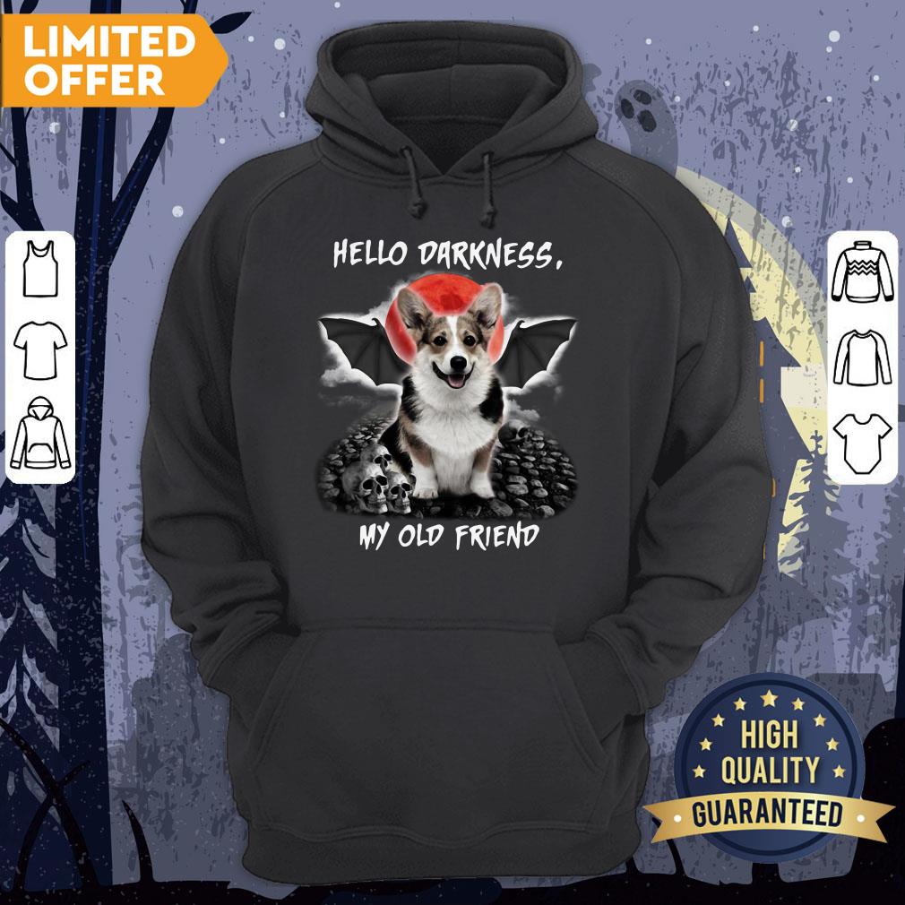Corgi Hello Darkness My Old Friend Halloween Shirt - Image 5