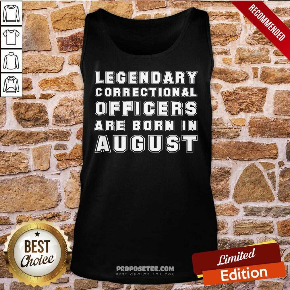 Correctional Officer Prison Guard August Birthday Shirt - Image 5