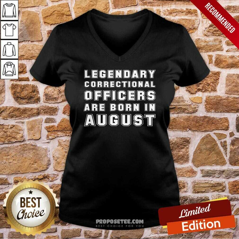 Correctional Officer Prison Guard August Birthday Shirt - Image 2