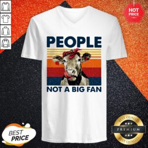 Alternative view of Cow Mom People Not A Big Fan Vintage Shirt