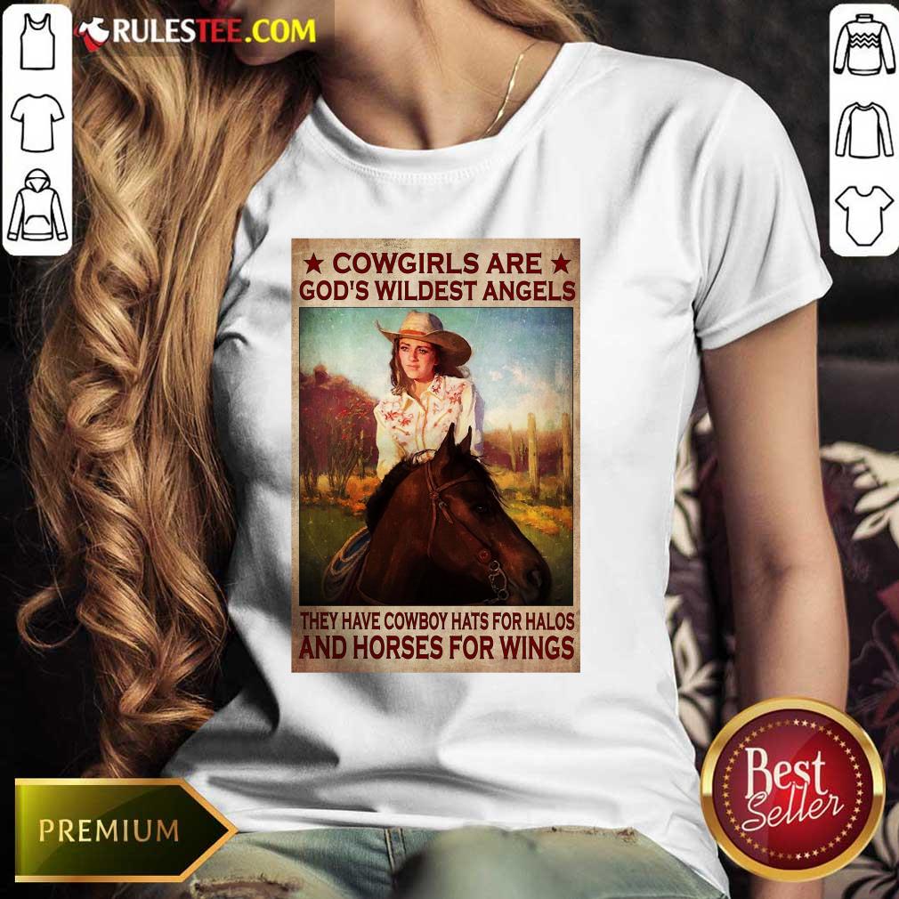 Cowgirls Are God's Wildest Angels Poster Shirt - Image 3