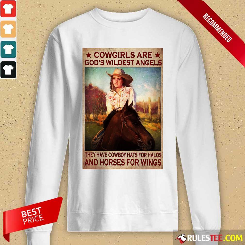 Cowgirls Are God's Wildest Angels Poster Shirt - Image 2
