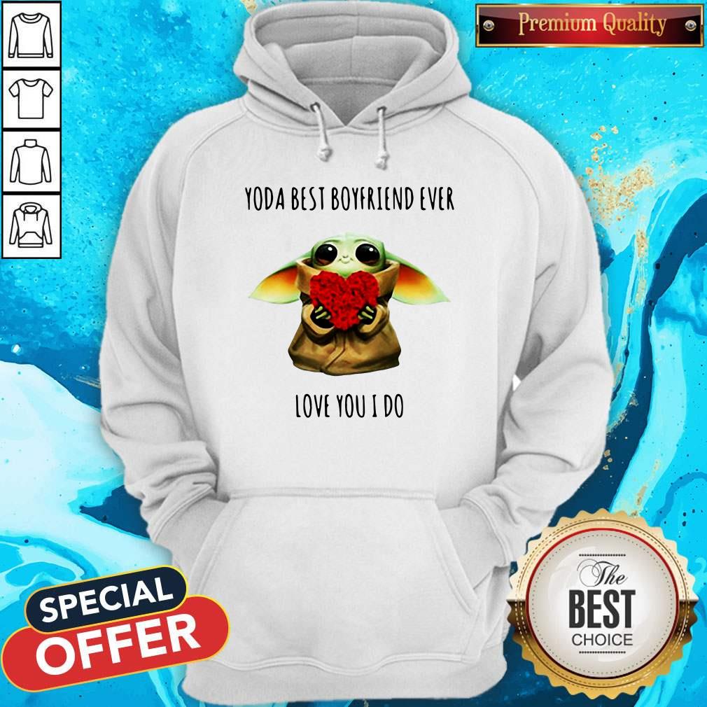 Cute Baby Yoda Best Boyfriend Ever Love You I Do Shirt - Image 2
