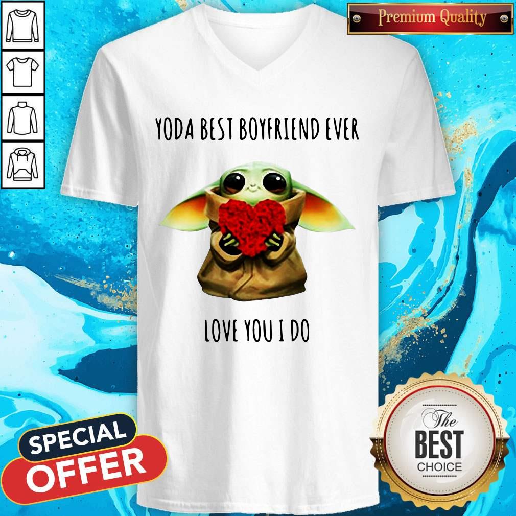 Cute Baby Yoda Best Boyfriend Ever Love You I Do Shirt - Image 3