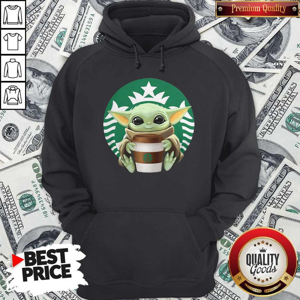 Cute Baby Yoda Hug Starbucks Shirt - Image 5