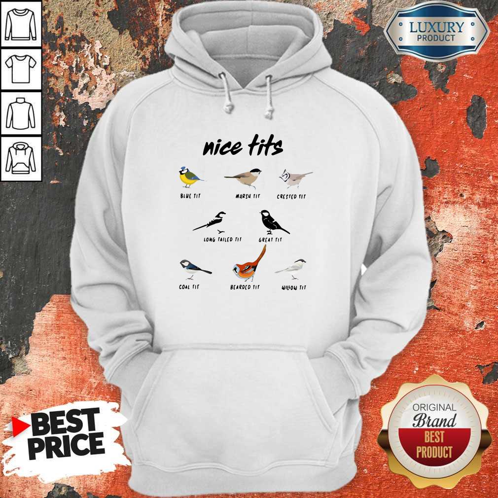 Cute Bird Nice Tits Blue Tit Marsh Tit Crested Tit Shirt - Image 5