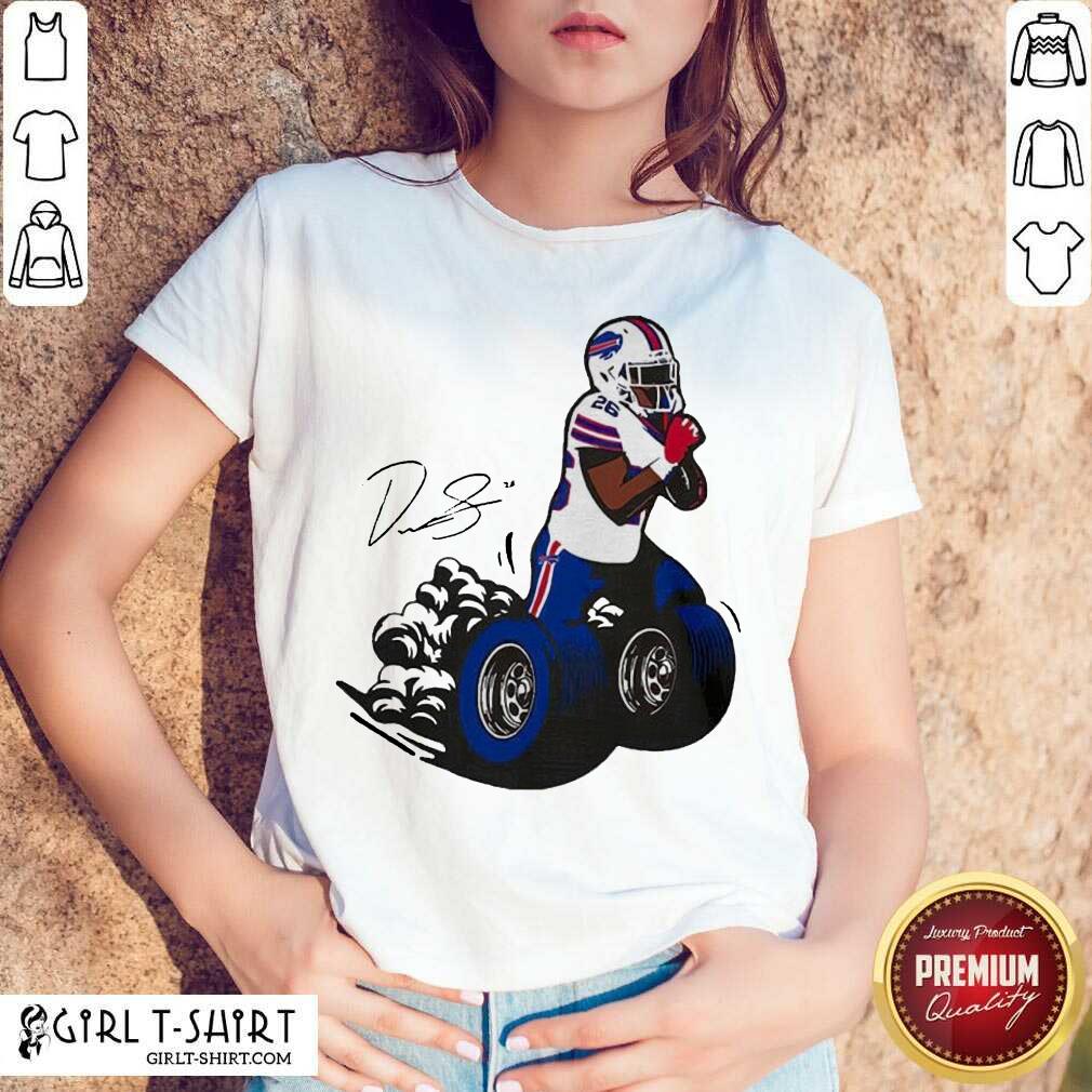 Cute Buffalo Bills Fan Box Devin Singletary Motor Signature Shirt