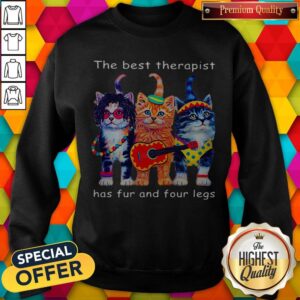 Alternative view of Cute Cats The Best Therapist Has Fur And Four Legs Shirt