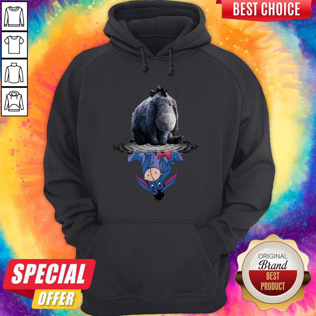 Cute Disney Eeyore Reflection Water Mirror Shirt - Image 5