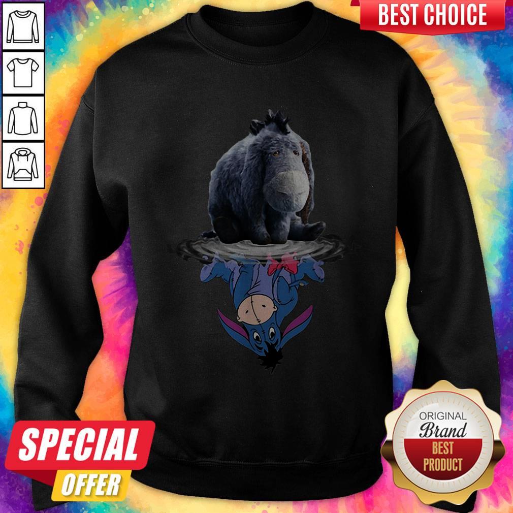 Cute Disney Eeyore Reflection Water Mirror Shirt - Image 2