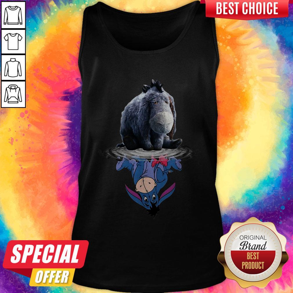 Cute Disney Eeyore Reflection Water Mirror Shirt - Image 4