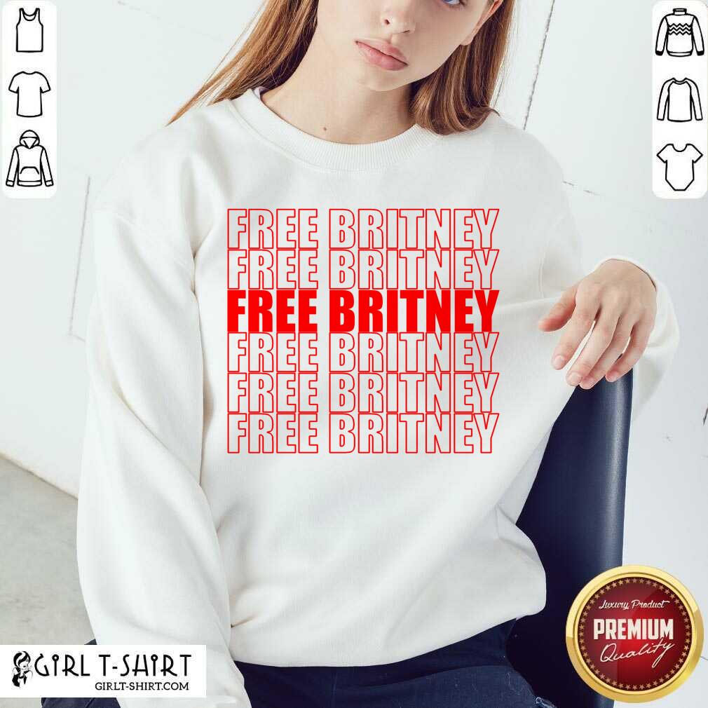 Cute Free Britney Red Shirt - Image 4