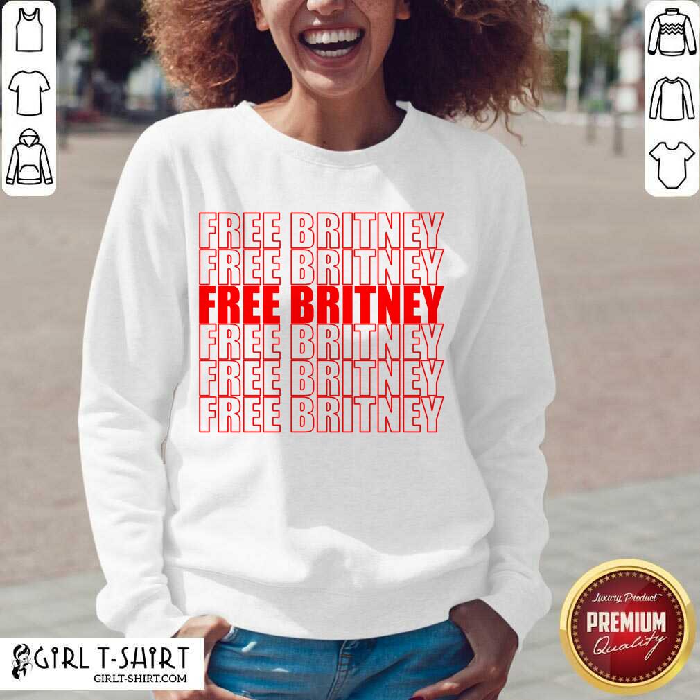 Cute Free Britney Red Shirt - Image 2