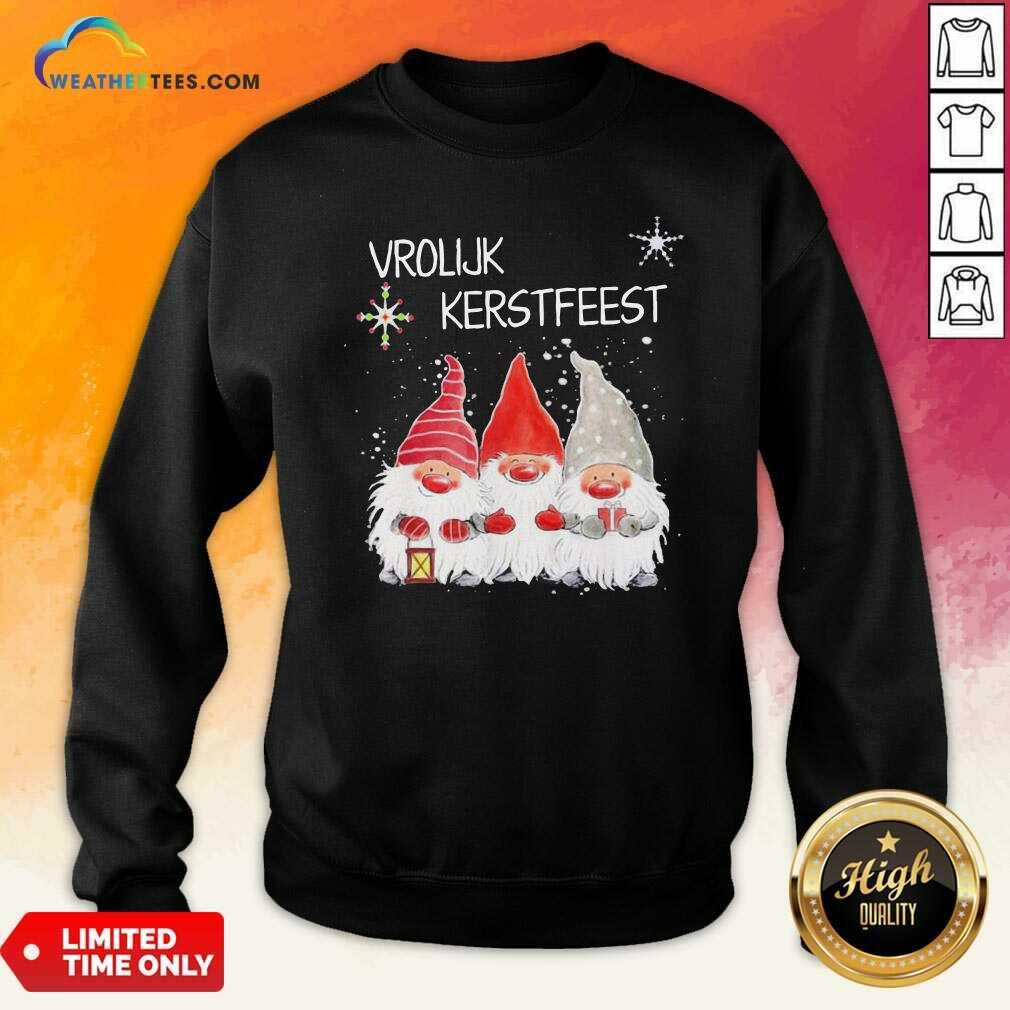 Cute Gnomies Vrolijk Kerstfeest Christmas Shirt - Image 4