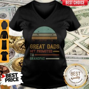 Alternative view of Cute Great Dads Get Promoted To Grandpas Vintage Shirt