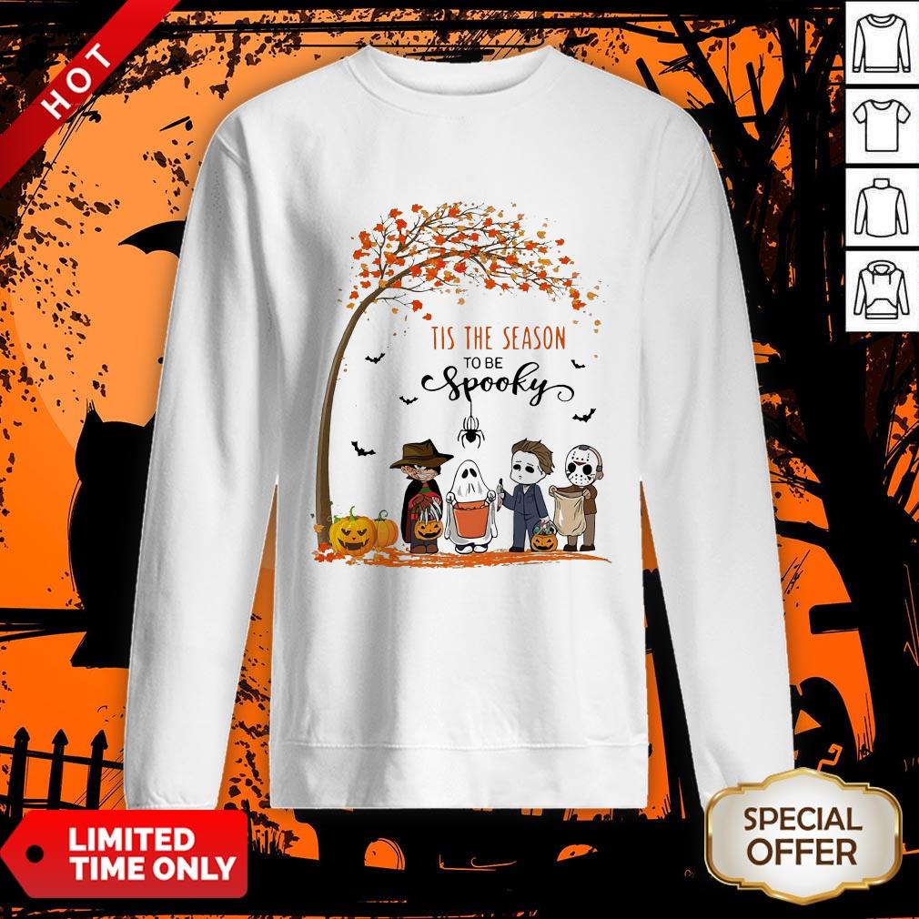 Cute Halloween Horror Characters Tis The Season To Be Spooky Shirt - Image 4