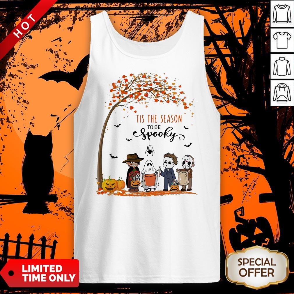 Cute Halloween Horror Characters Tis The Season To Be Spooky Shirt - Image 3