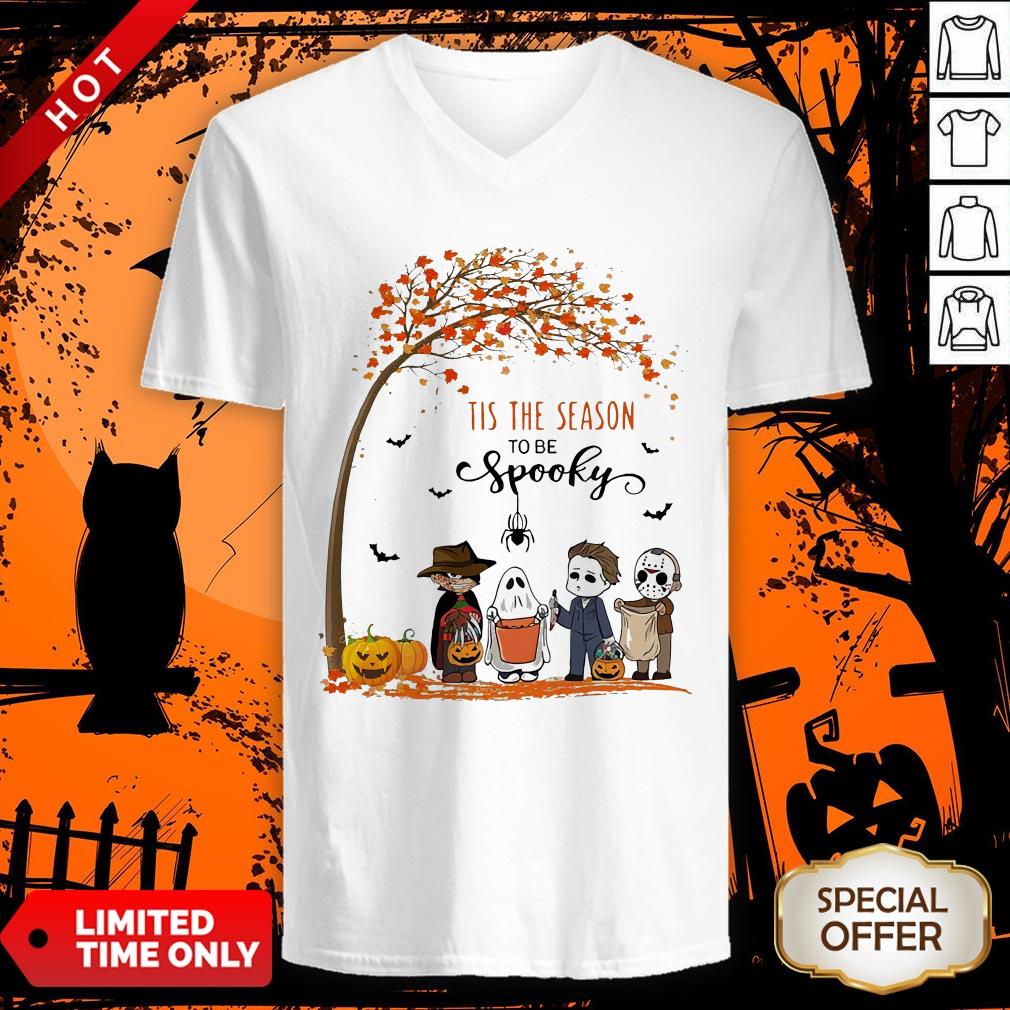 Cute Halloween Horror Characters Tis The Season To Be Spooky Shirt - Image 2
