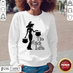 Alternative view of Cute Halloween This Witch Lifts Shirt