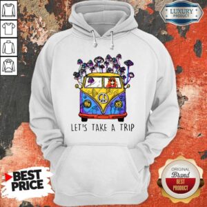 Alternative view of Cute Hippie Girl Let’s Take A Trip Shirt