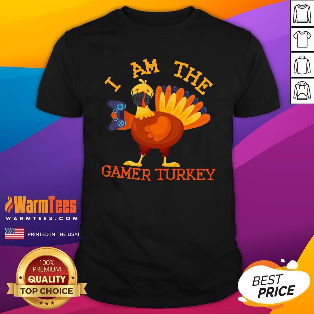 Cute I Am The Happy Thanksgiving Gamer Turkey Mask Shirt