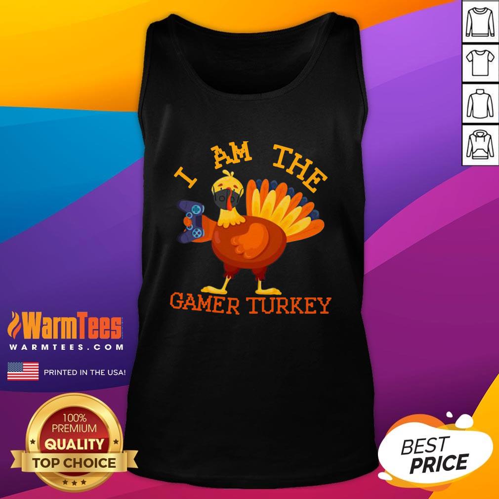 Cute I Am The Happy Thanksgiving Gamer Turkey Mask Shirt - Image 3