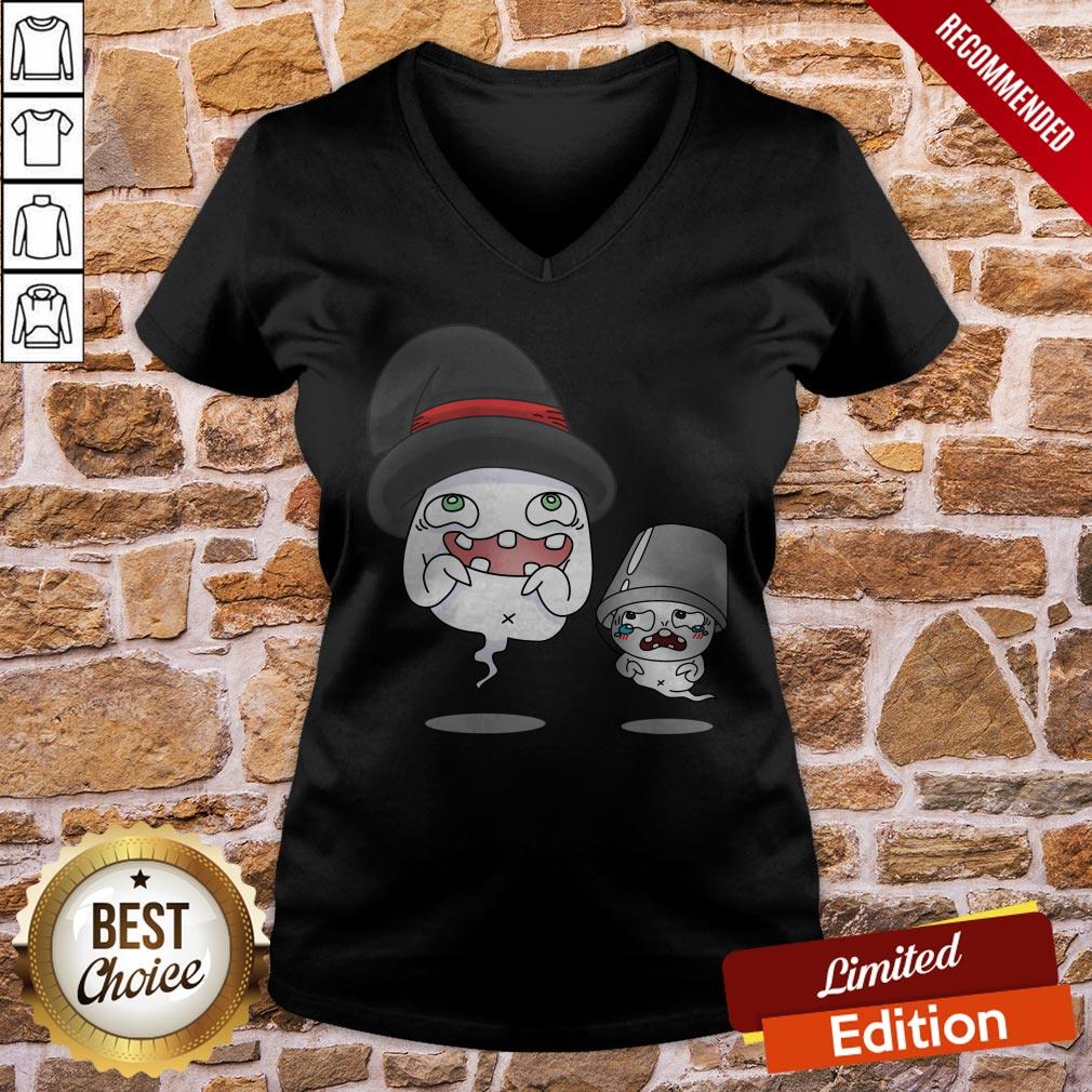 Cute Just A Couple Of Ghost Buds Halloween Shirt - Image 2