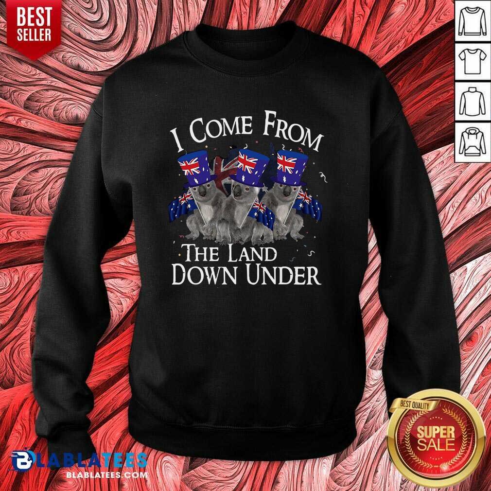 Cute Koala I Come From The Land Down Under Shirt - Image 4