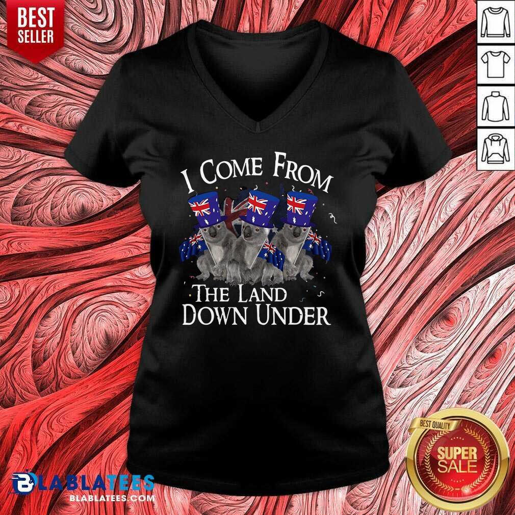Cute Koala I Come From The Land Down Under Shirt - Image 2