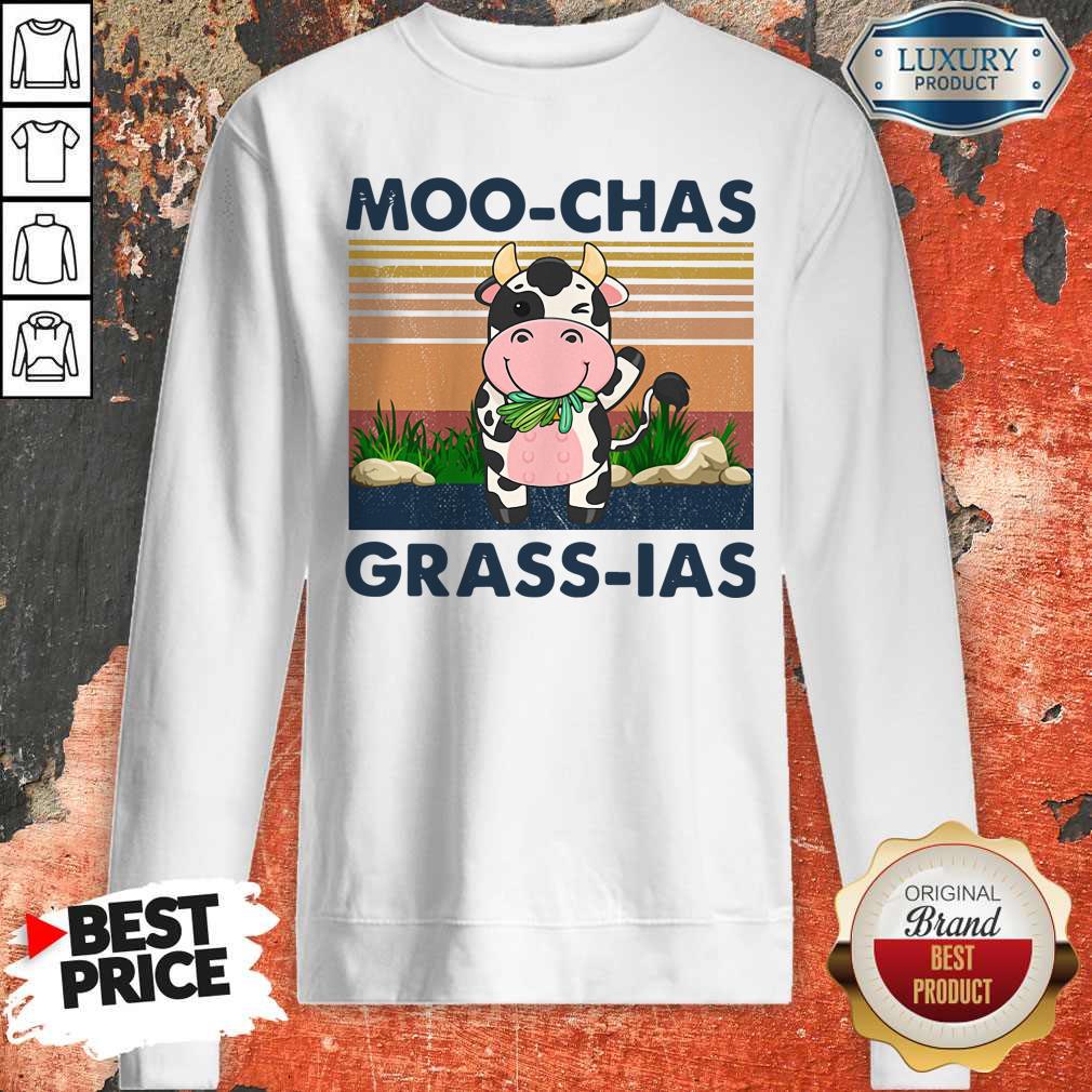 Cute Moo Chas Grass Las Vintage Shirt - Image 4