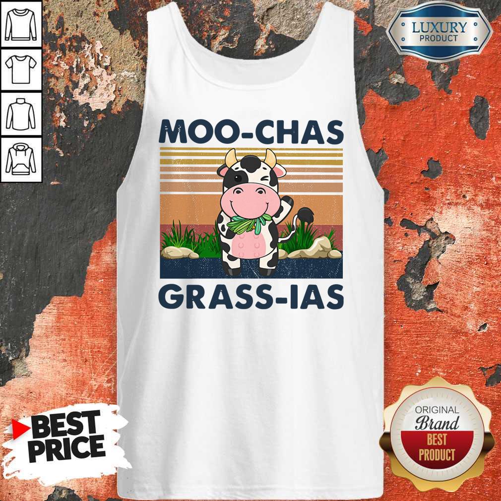 Cute Moo Chas Grass Las Vintage Shirt - Image 3