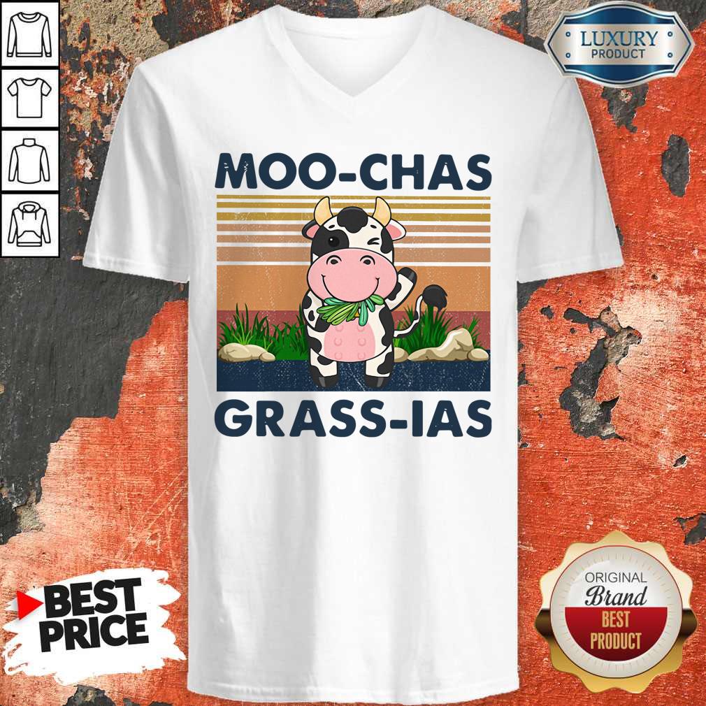 Cute Moo Chas Grass Las Vintage Shirt - Image 2